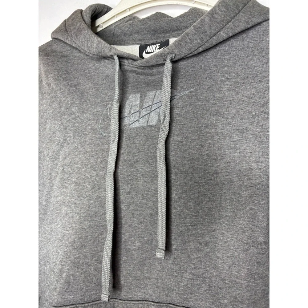 Nike Air Mens Hoodie‎ Gray Pullover Graphic Sweatshirt Medium BV5132-071